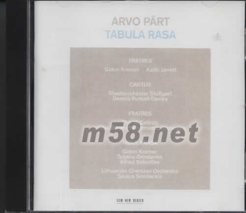 ARVO PART TABULA RASA專輯正面圖片