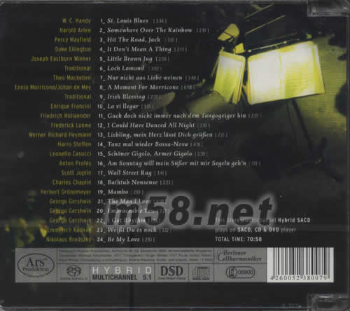 名琴宴會(huì) CELLO COCKTAIL BERLINER CELLHARMONIKER SACD專輯背面圖片