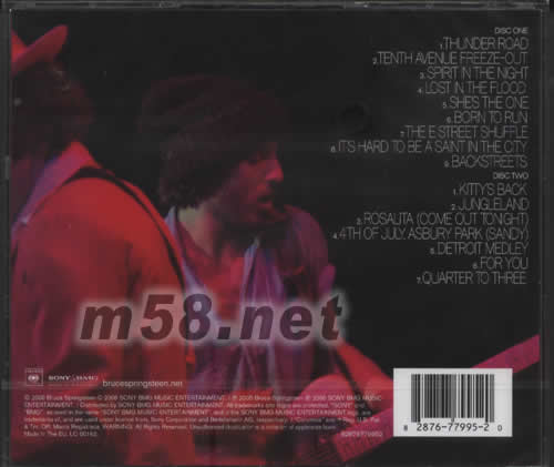 BRUCE SPRINGSTEEN THE E STREET BAND 75在倫敦鍛匠音樂廳專輯正面圖片