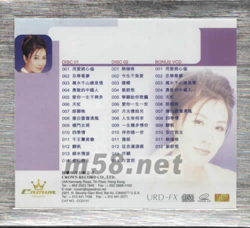 娛樂金禧經(jīng)典(CD+VCD)專輯背面圖片