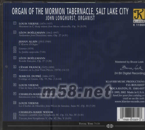 ROMANTIC FRENCH FANTASIES專輯背面圖片