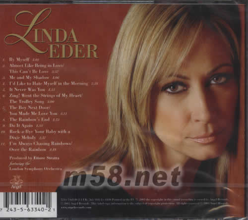 BY MYSELF THE SONGS OF JUDY GARLAND專輯背面圖片