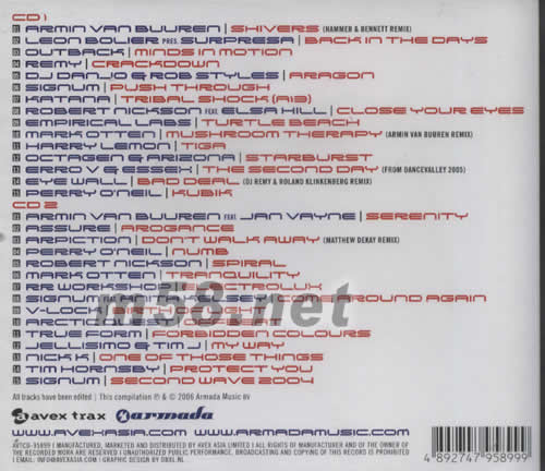 DUTCH TRANCE(VOLUME 1)荷蘭人著迷的音樂專輯背面圖片