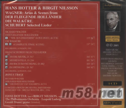 BIRGIT NILSSON WAGNER專輯背面圖片