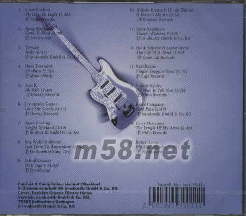 GUITAR THE COLLECTION專輯背面圖片