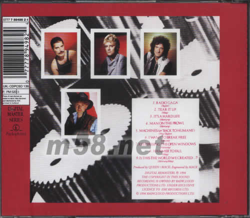 THE WORKS專輯背面圖片