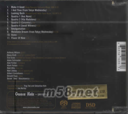 NONET POWER OF NINE 星夜動力SACD專輯背面圖片