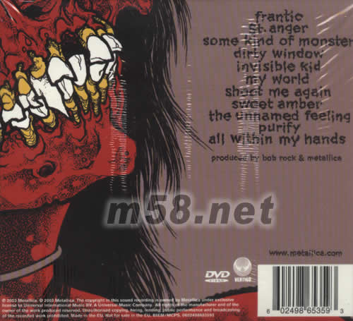 ST·ANGER DVD專輯背面圖片
