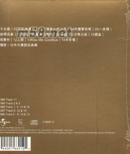 真經典達明一派VOL.2專輯背面圖片