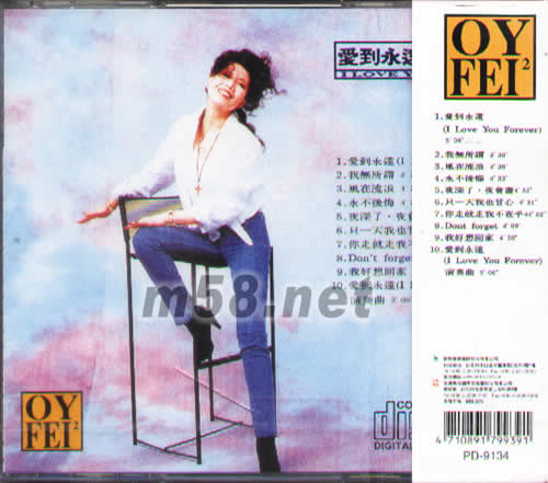 愛到永遠專輯背面圖片