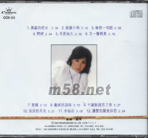 美麗的時光 我像小雨專輯背面圖片