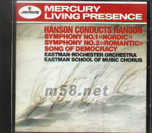 HANSON CONDUCTS HANSON漢森交響曲1、2專(zhuān)輯正面圖片