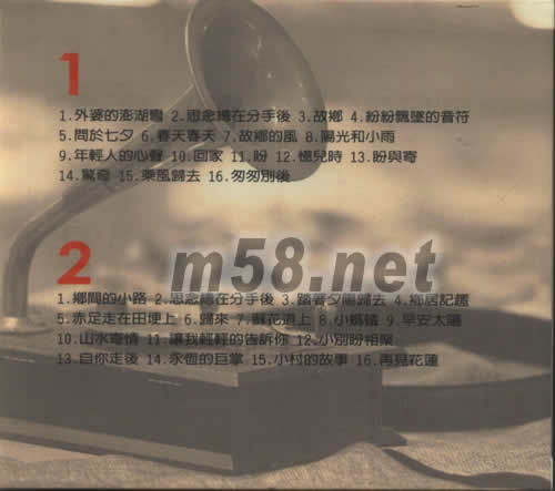 潘安邦,葉佳修(國語精選輯)專輯背面圖片