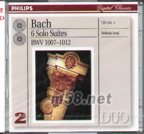 BACH 6 SOLO SUITES巴赫6首無伴奏大提琴組曲專輯正面圖片