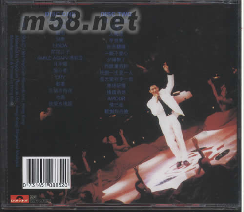 每天愛你多一些演唱會91 DSD版專輯背面圖片