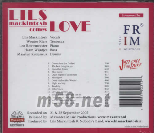 COME LOVE專輯背面圖片