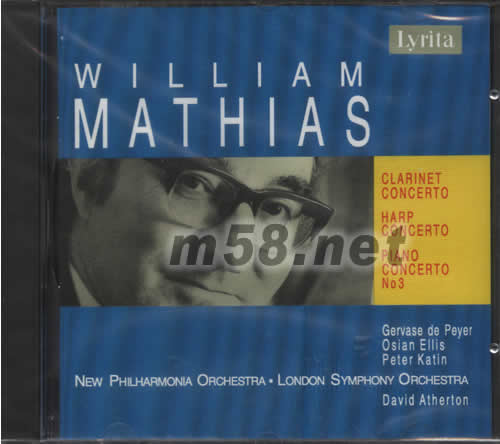 WILLIAM MATHIAS單簧管 豎琴 鋼琴協(xié)奏曲專輯正面圖片