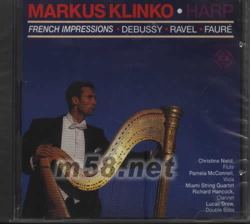 MARKUS KLINDO HARP德彪西 豎琴專輯正面圖片