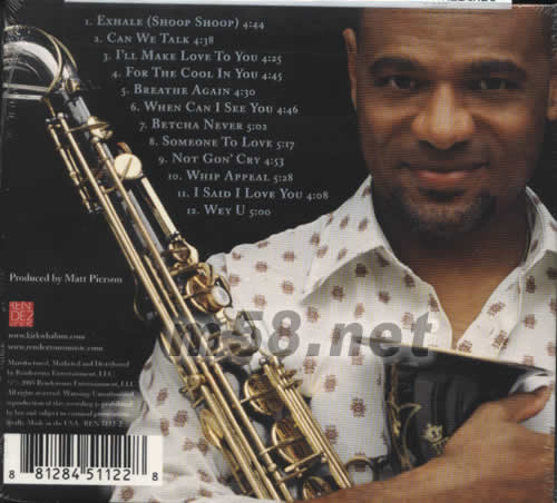 浪漫情感 KIRK PERFORMS THE BADY FACE SONGBOOK專輯背面圖片