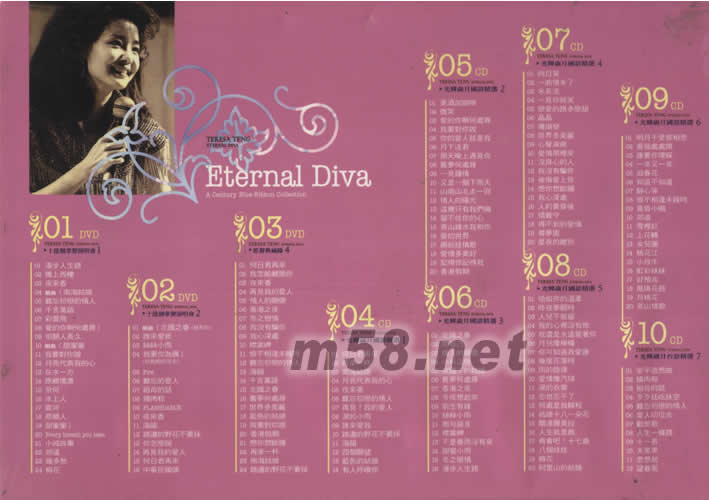 光輝歲月懷念精選專輯背面圖片