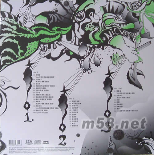 毋忘我 FORGET ME NOT 新曲創作集(香港預購限量精裝版)專輯背面圖片