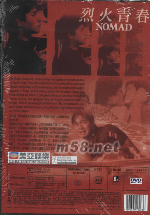 烈火青春 電影DVD專輯背面圖片
