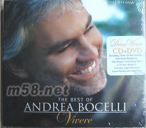 THE BEST OF ANDREA BOCELLI VIVERE 安德烈波切利 生命奇跡(CD+DVD特別版)專輯正面圖片