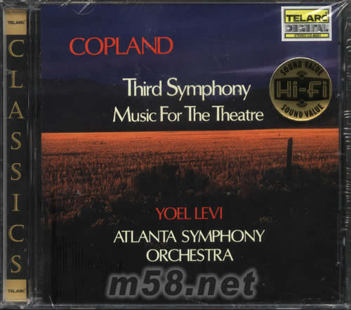 Copland: Third Symphony & Music for Theatre (柯普蘭 第三號交響曲)專輯正面圖片