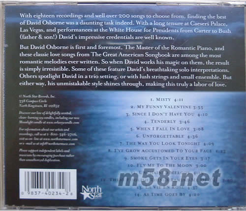 月伴情歌 MOONLIGHT & LOVE SONG專輯背面圖片