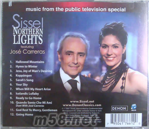 北國情懷NORTHERN LIGHTS(美國版)專輯背面圖片