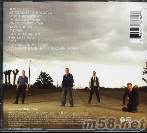 BACK HOME專輯背面圖片