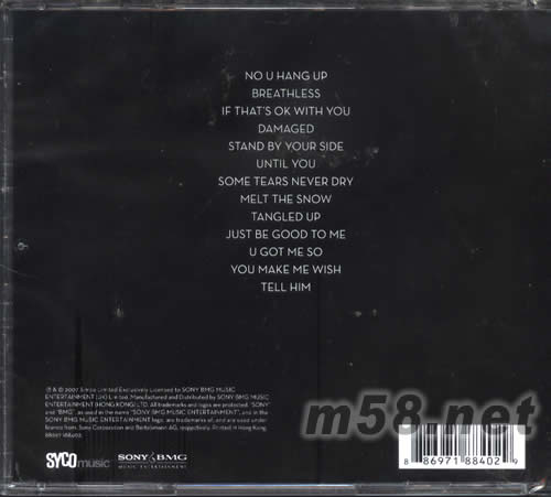 BREATHLESS專輯背面圖片