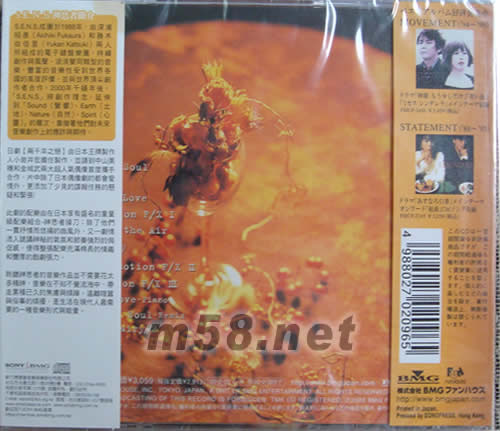 兩千年之戀(日本版)專輯背面圖片