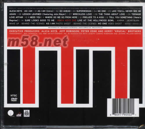 AS I AM(特別限量版)專輯背面圖片