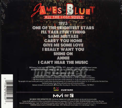 ALL THE LOST SOULS專輯背面圖片