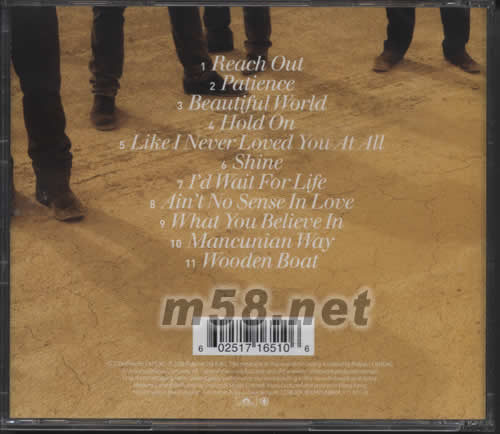 Beautiful World專輯背面圖片