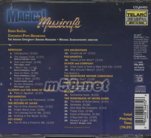 MAGICAL MUSICALS 神奇的音樂劇專輯背面圖片