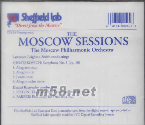 THE MOSCOW SESSIONS相聚莫斯科之二專輯背面圖片