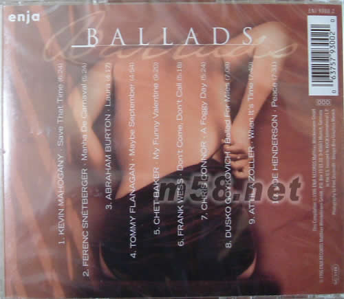 發(fā)燒情歌試音碟(一)專輯背面圖片