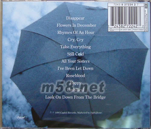 AMONG MY SWAN專輯背面圖片