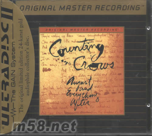 Counting Crows August And Everything After MFSL Gold CD專輯正面圖片