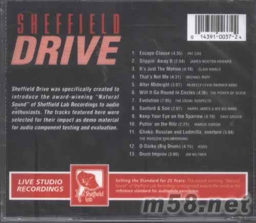 DRIVE超級(jí)跑車專輯背面圖片