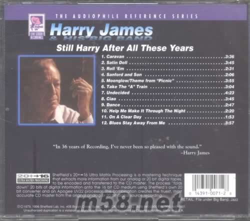 STILL HARRY AFTER ALL THESE YEARS專輯背面圖片