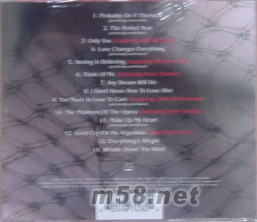 LOVE CHANGES EVERYTHING專輯背面圖片