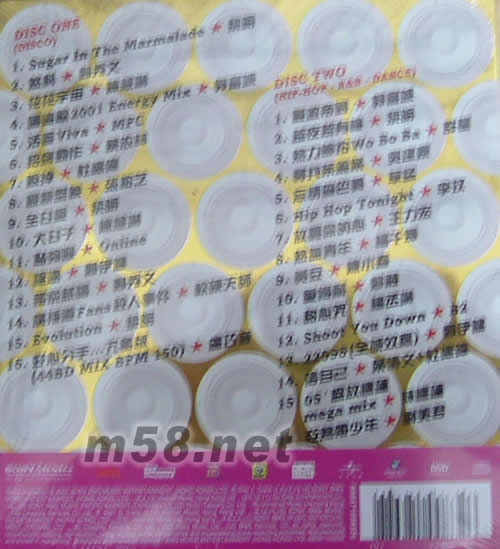 熱爆BPM專輯背面圖片