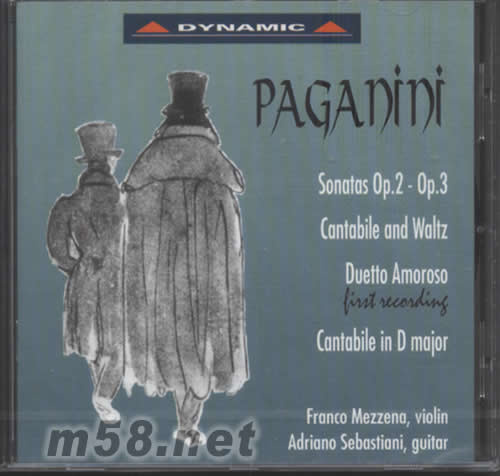 PAGANINI帕格尼尼(小提琴與吉它奏鳴曲2,3)專輯正面圖片