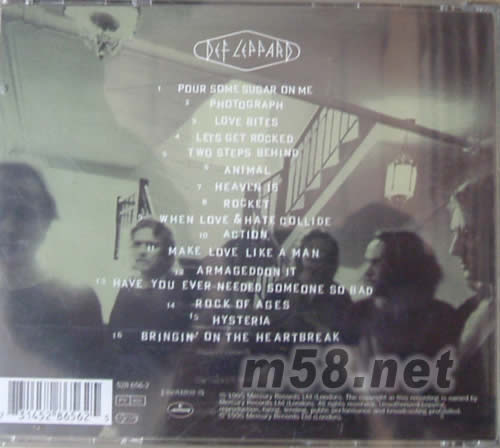 Greatest Hits專輯背面圖片