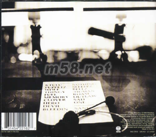 METALLICA S&M專輯背面圖片