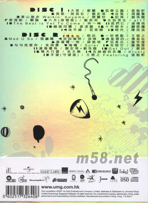 叱咤新一代專輯背面圖片