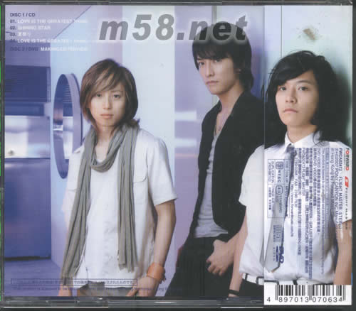 LOVE IS THE GREATEST THING(CD+DVD海外版)專輯背面圖片